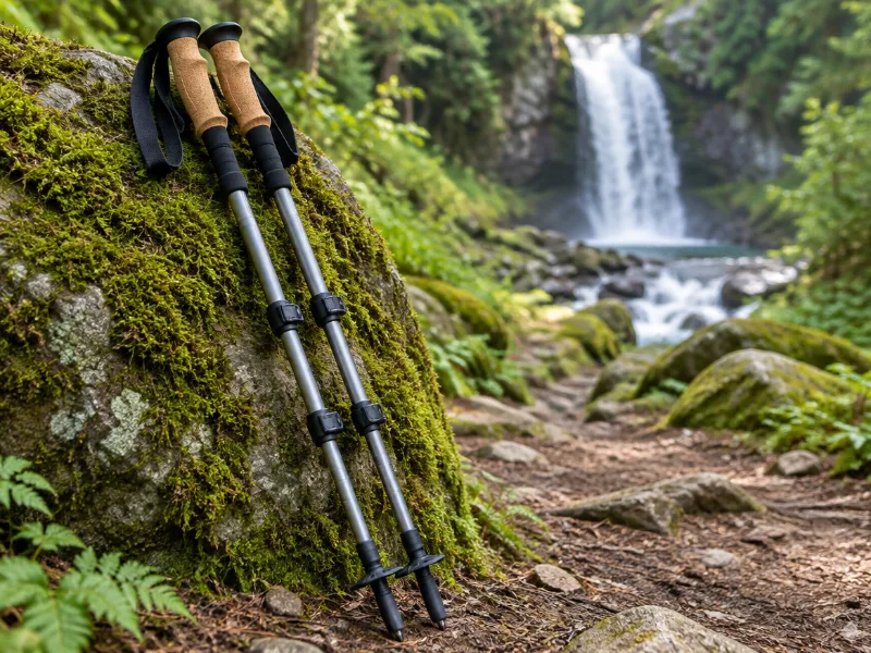TrailBuddy collapsible aluminum trekking poles (pair)